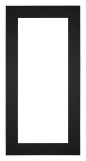 Passe Partout 40x70cm Carton Noir Bord 5cm Droit De Face | yourdeclineoration.com