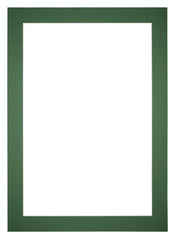 Passe Partout 42x60cm Carton Vert Foret Bord 5cm Droit De Face | yourdeclineoration.com