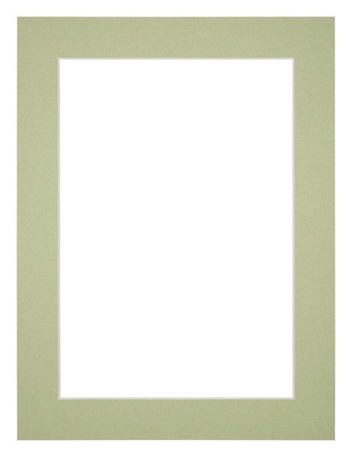 Passe Partout 45x60cm Carton Vert Menthe Bord 4cm Droit De Face | yourdeclineoration.com