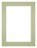 Passe Partout 45x60cm Carton Vert Menthe Bord 4cm Droit De Face | yourdeclineoration.com