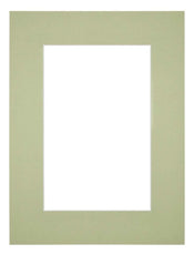 Passe Partout 45x60cm Carton Vert Menthe Bord 6cm Droit De Face | yourdeclineoration.com
