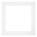 Passe Partout 50x50cm Carton Blanc Bord 5cm Droit De Face | yourdeclineoration.com