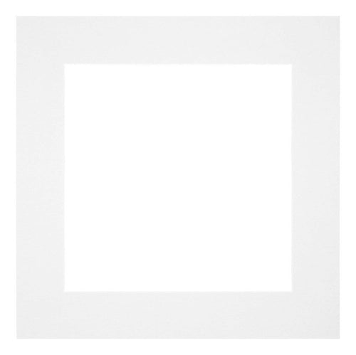 Passe Partout 50x50cm Carton Blanc Bord 6cm Droit De Face | yourdeclineoration.com