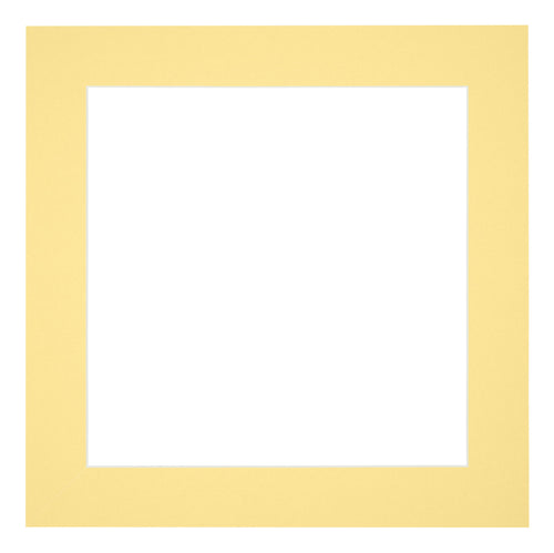 Passe Partout 50x50cm Carton Jaune Bord 5cm Droit De Face | yourdeclineoration.com