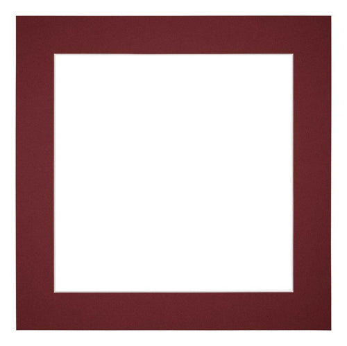 Passe Partout 50x50cm Carton Vin Rouge Bord 5cm Droit De Face | yourdeclineoration.com