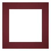 Passe Partout 50x50cm Carton Vin Rouge Bord 6cm Droit De Face | yourdeclineoration.com