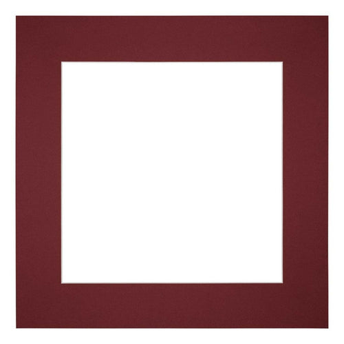 Passe Partout 50x50cm Carton Vin Rouge Bord 6cm Droit De Face | yourdeclineoration.com