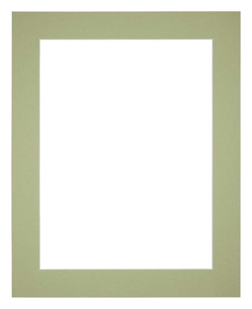 Passe Partout 60x70cm Carton Vert Menthe Bord 5cm Droit De Face | yourdeclineoration.com