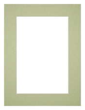 Passe Partout 60x80cm Carton Vert Menthe Bord 5cm Droit De Face | yourdeclineoration.com