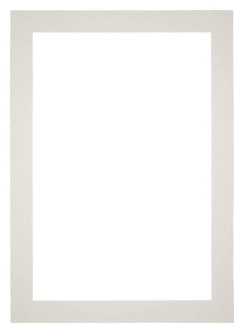 Passe Partout 60x84cm Carton Gris Clair Bord 5cm Droit De Face | yourdeclineoration.com