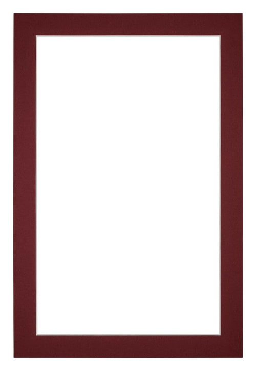Passe Partout 61x91 5cm Carton Vin Rouge Bord 3cm Droit De Face | yourdeclineoration.com