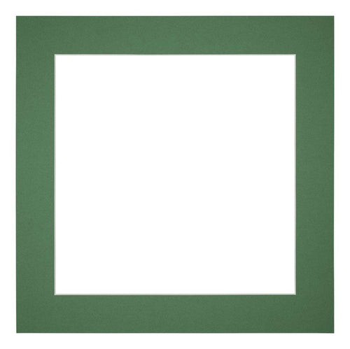 Passe Partout 70x70cm Carton Vert Foret Bord 5cm Droit De Face | yourdeclineoration.com