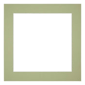 Passe Partout 70x70cm Carton Vert Menthe Bord 5cm Droit De Face | yourdeclineoration.com