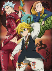 The Seven Deadly Sins Ban King And Meliodas Affiche 38X52cm | yourdeclineoration.com