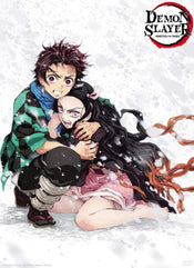 ABYstyle Demon Slayer Tanjiro & Nezuko Snow Affiche Art 38x52cm | yourdeclineoration.com