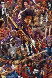Poster Legendary Guitarists 61x91.5cm Grupo Erik GPE5841 | yourdeclineoration.com