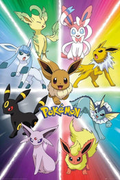 GBeye Pokemon Eevee Evolution Affiche 61x91,5cm | yourdeclineoration.com