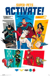 Gbeye GBYDCO069 Dc Comics League Of Superpets Activate Affiche Poster 61x 91-5cm | yourdeclineoration.com
