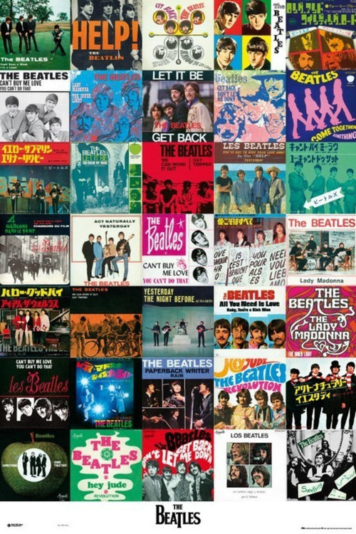 Grupo Erik GPE4513 Beatles Singles Affiche 61X91,5cm | yourdeclineoration.com