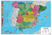Grupo Erik GPE5030 Map Spain Physical Political Affiche 91,5X61cm | yourdeclineoration.com