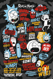 Grupo Erik GPE5241 Rick And Morty Quotes Affiche 61X91,5cm | yourdeclineoration.com