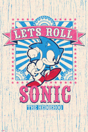 Grupo Erik GPE5490 Sonic Lets Roll Affiche 61X91,5cm | yourdeclineoration.com