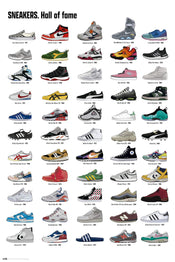 Grupo Erik GPE5534 Sneakers Hall Of Fame Affiche 61X91,5cm | yourdeclineoration.com