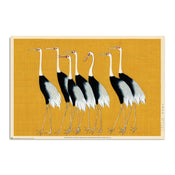 Grupo Erik Gpe5631 Affiche Art Flock Of Beautiful Japanese Red Crown Crane By O Korin | yourdeclineoration.com