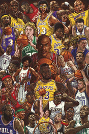 Grupo Erik Gpe5676 Basketball Superstars Affiche Poster 61x91 5cm | yourdeclineoration.com