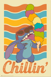 grupo erik gpe5732 stitch chillin affiche affiche poster 61x91 5cm | yourdeclineoration.com