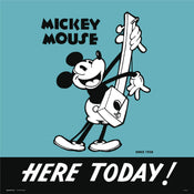 Grupo Erik Disney Mickey 90 Affiche Art 30X30cm | yourdeclineoration.com