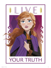 Grupo Erik Frozen Live Your Truth Affiche Art 30X40cm | yourdeclineoration.com