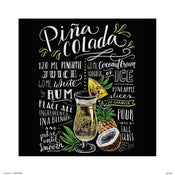 Grupo Erik Lily And Val Pina Colada Affiche Art 30X30cm | yourdeclineoration.com