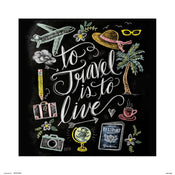 Grupo Erik Lily And Val To Trave Is To Live Affiche Art 30X30cm | yourdeclineoration.com