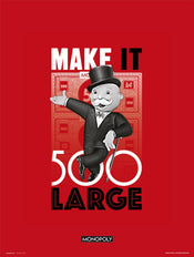 Grupo Erik Monopoly Make It 500 Large Affiche Art 30X40cm | yourdeclineoration.com