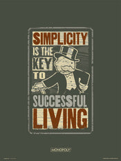 Grupo Erik Monopoly Simplicity Affiche Art 30X40cm | yourdeclineoration.com