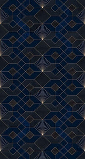 Komar Coquilles Nuit Papier Peint Intissé 150x280cm 3 bandes | yourdeclineoration.com