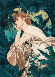 Komar Songes Vert Papier Peint Intissé 200x280cm 4 bandes | yourdeclineoration.com