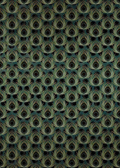 Komar Paon Vert Papier Peint Intissé 200x280cm 4 bandes | yourdeclineoration.com