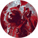 Komar Avengers Painting Rocket Raccoon Papier Peint Adhésif 125x125cm Rond | yourdeclineoration.com