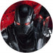 Komar Avengers Painting War Machine Papier Peint Adhésif 128x128cm Rond | yourdeclineoration.com