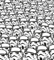 Komar Star Wars Stormtrooper Swarm Papier Peint Intissé 250x280cm 5 bandes | yourdeclineoration.com