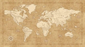 Komar Vintage World Map Papier Peint Intissé 500x280cm 10 bandes | yourdeclineoration.com