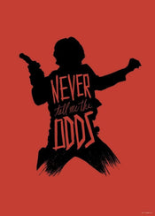 Komar Star Wars Silhouette Quotes Han Solo affiche art 50x70cm | yourdeclineoration.com