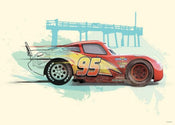 Komar Cars Lightning McQueen affiche art 70x50cm | yourdeclineoration.com