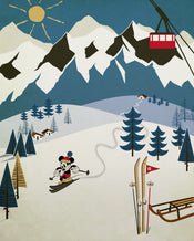 Komar Intisse Papier Peint Iadx4 039 Mickey Alpine | yourdeclineoration.com