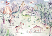 Komar Intisse Papier Peint Iax8 0037 Dino Playground | yourdeclineoration.com