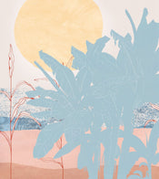 Komar Intisse Papier Peint Inx5 019 Banana Leaves | yourdeclineoration.com
