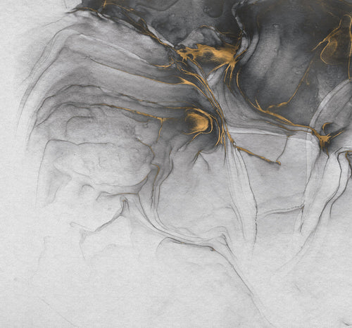 Komar Intisse Papier Peint Inx6 022 Ink Gold Flow | yourdeclineoration.com
