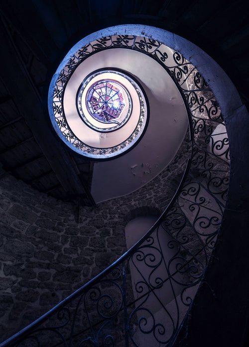 Komar Intisse Papier Peint Shx4 141 Wendeltreppe | yourdeclineoration.com